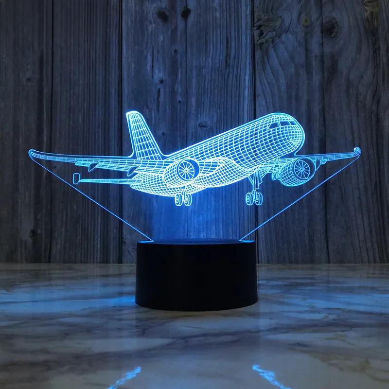 Holograma decorativo de avião